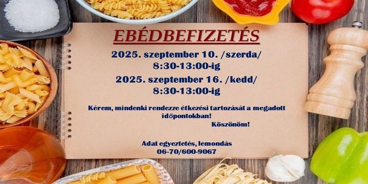 EBÉDBEFIZETÉS