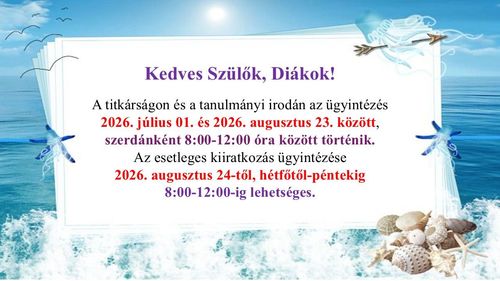 Nyári ügyintézés